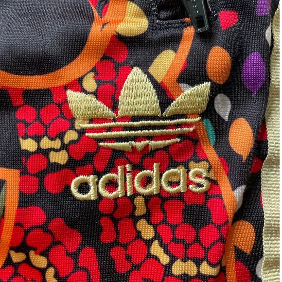 Adidas Maracatu Tropical Track Pants Women's Medium Gold Trefoil Colorful Rare - Picture 7 of 10